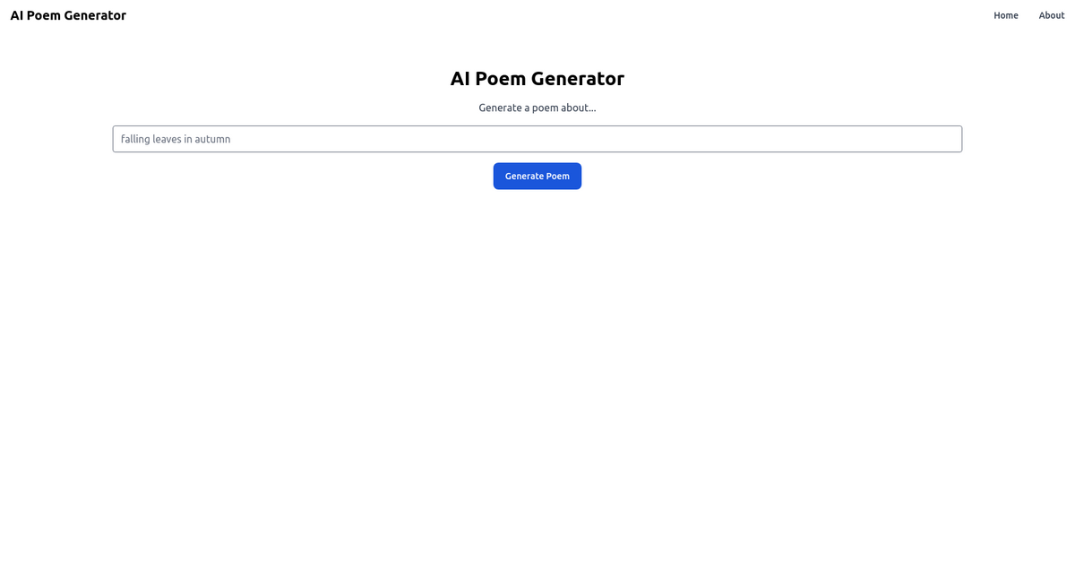 AI Poem Generator
.